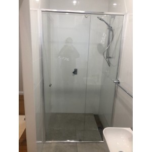 Australia Custom made Semi-Frameless Wall To Wall Pivot Door Shower Screen (1300- 1400)W *1950